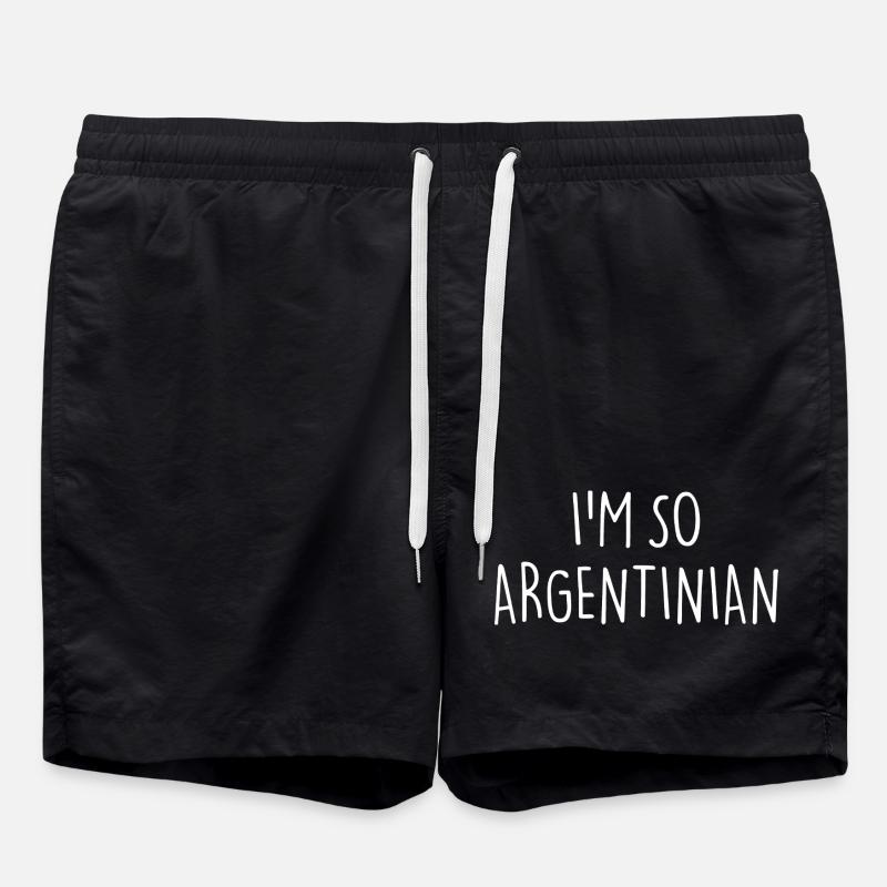 I'M SO ARGENTINIAN Argentinien - Badeshorts - Schwarz