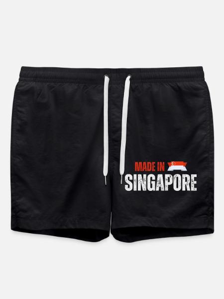 Made in Singapore, Singaporean pride - Swim Trunks - black