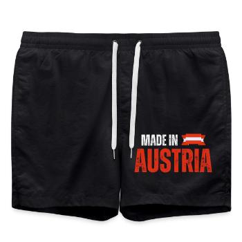 Fabriqué en Autriche, fierté autrichienne - Short de bain - noir - Devant - AI Model Male 185 light (185cm)