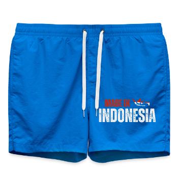 Hergestellt in Indonesien, indonesischer Stolz - Badeshorts - Cobalt blue - Vorne