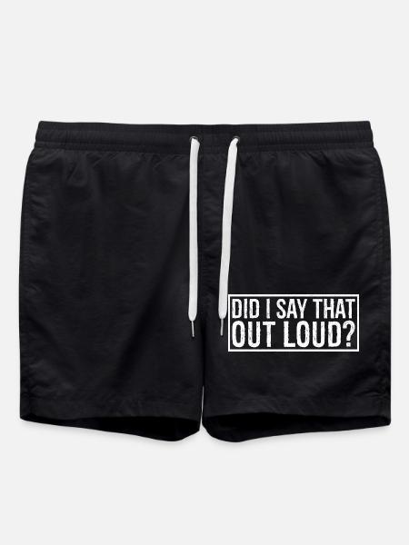 est-ce que j’ai dit ça à haute voix - Short de bain - noir