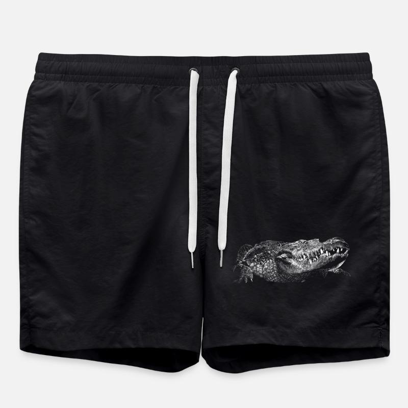 Crocodile - Swim Trunks - black
