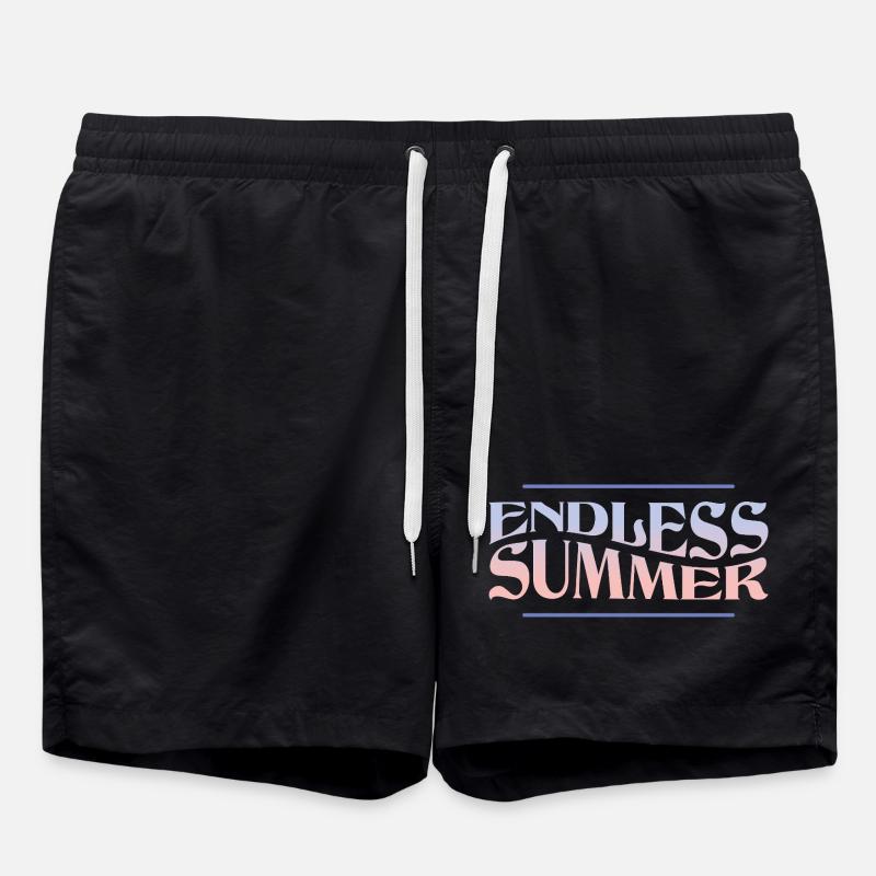 Endless Summer – Retro Summer Vibes - Swim Trunks - black