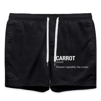 CAROTTE - Short de bain - noir - Devant - AI Model Male 185 light (185cm)