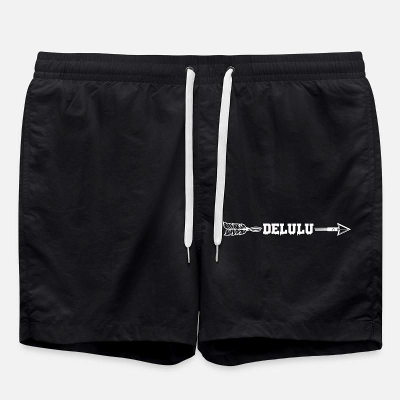 Delulu Arrow - Swim Trunks - black