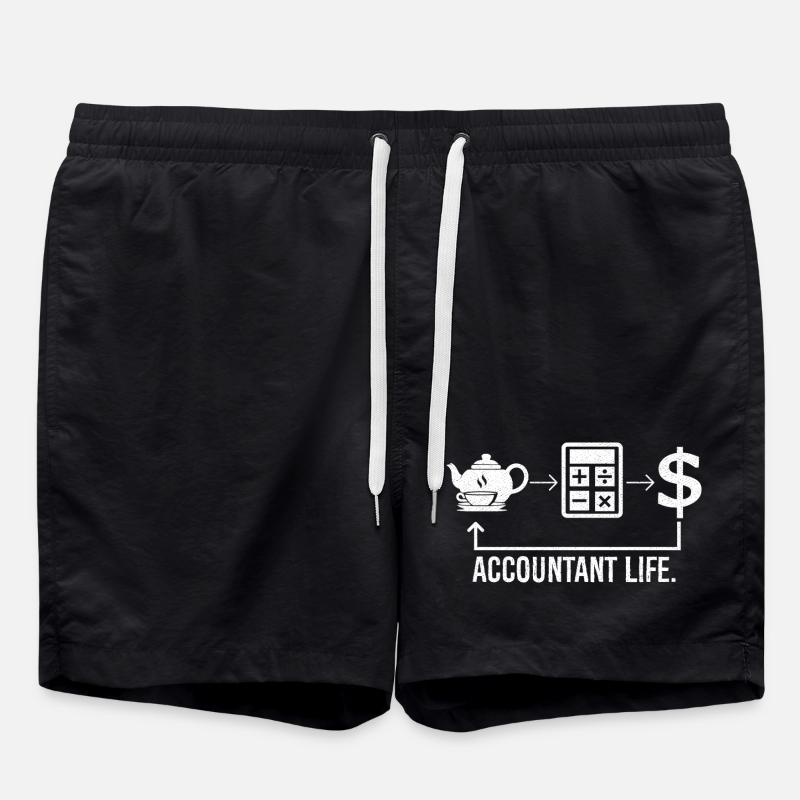 Vie comptable - Short de bain - noir