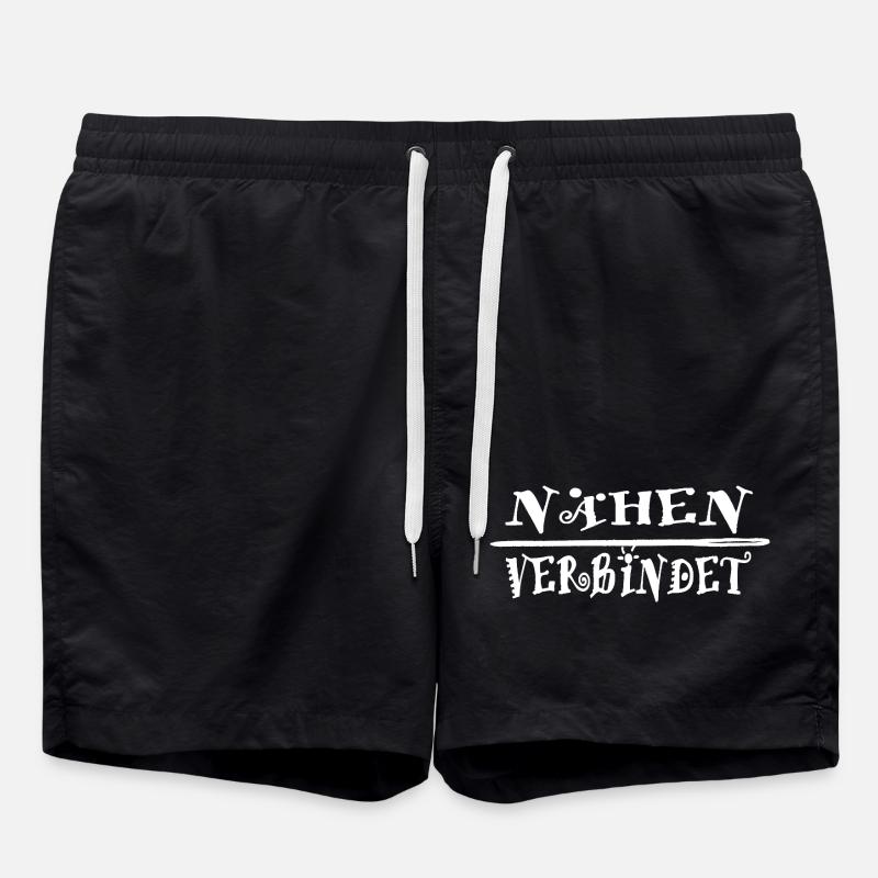 Nähen verbindet Geschenkidee - Badeshorts - Schwarz