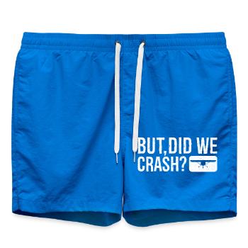 but did we crash - Swim Trunks - cobalt blue - Front