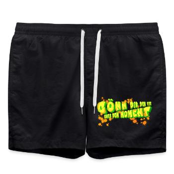 Neon Graffiti Lettering Art - Swim Trunks - black - Front - AI Model Male 185 light (185cm)