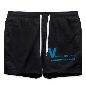 Vision du Jeu - Short de bain - noir - Devant - AI Model Male 185 light (185cm)