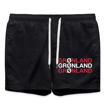 GROENLAND Groenland - Short de bain - noir - Devant - AI Model Male 185 light (185cm)