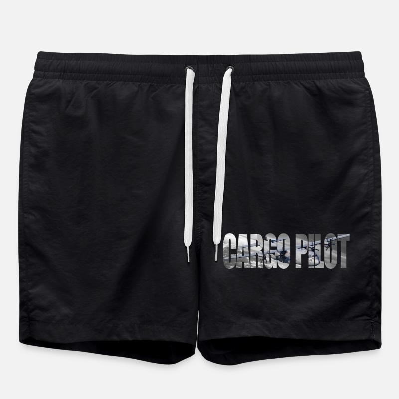 Pilote cargo C-130 - Short de bain - noir