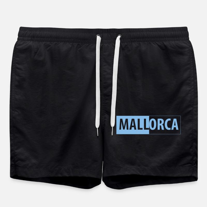 MALLorca im Kasten (hellblau / schwarz) - Badeshorts - Schwarz
