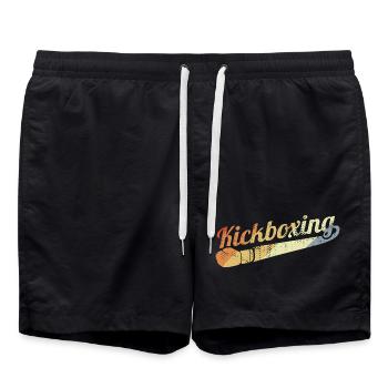 Vintage Kickboxing - Short de bain - noir - Devant - AI Model Male 185 light (185cm)