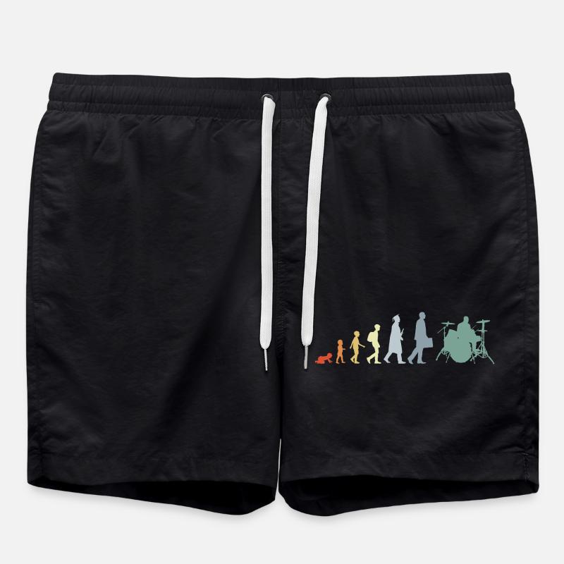 Drummer Evolution - Swim Trunks - black