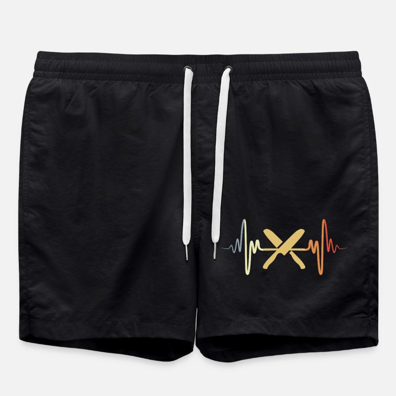 Chef's Knife Heart Palpitations - Swim Trunks - black