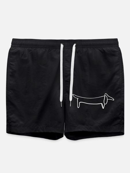 dog - Swim Trunks - black