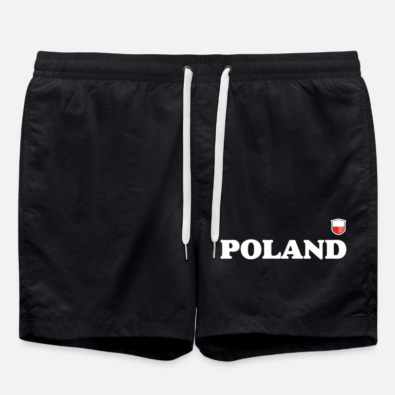 Polen - Badeshorts - Schwarz