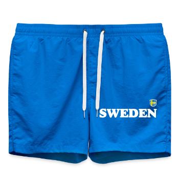 Finland Bold Nordic Typography - Swim Trunks - cobalt blue - Front