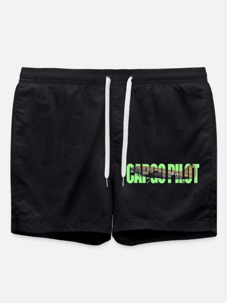Cargo pilot C-46 - Badeshorts - Schwarz