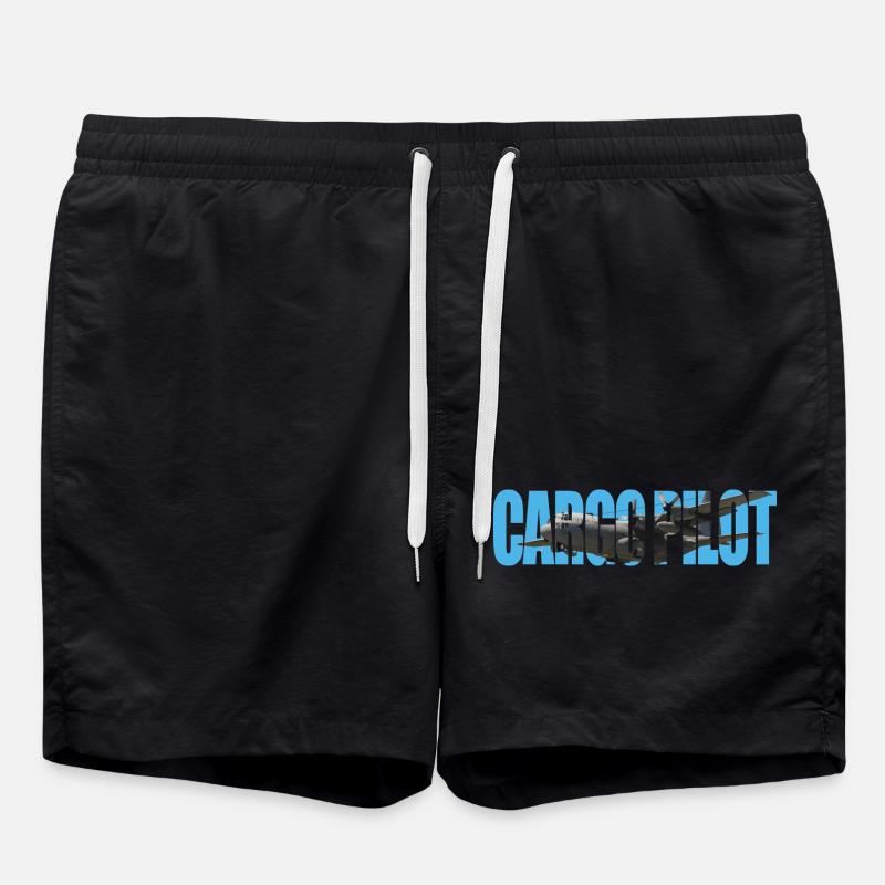 Pilote cargo C-130 - Short de bain - noir