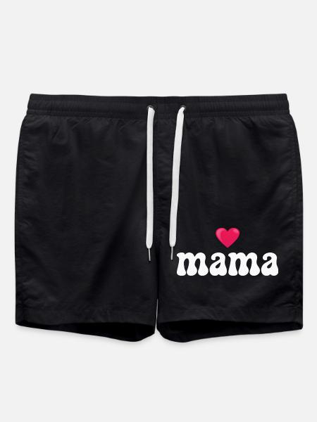 Mama Mutter - Badeshorts - Schwarz