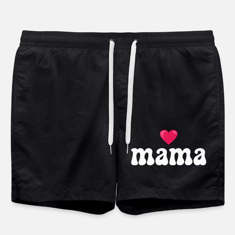 Mama Mutter - Badeshorts - Schwarz