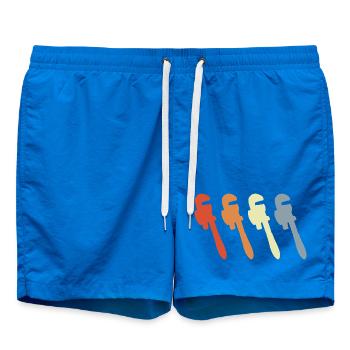 Retro Pipe Wrench - Swim Trunks - cobalt blue - Front