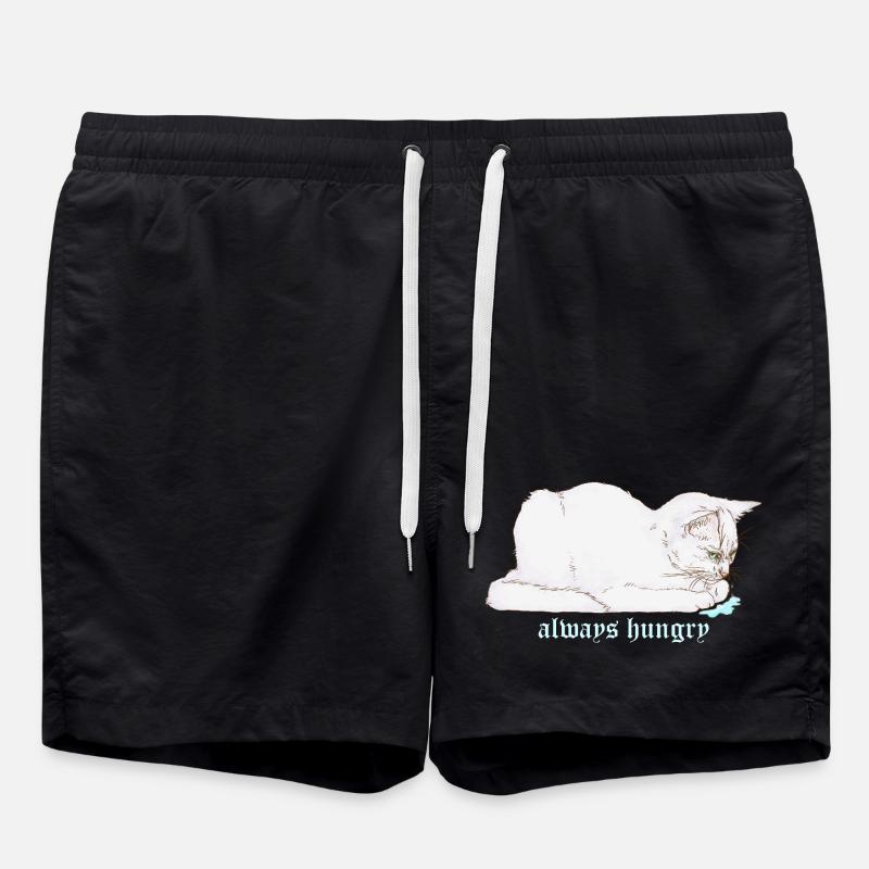 IMMER HUNGRIG - Badeshorts - Schwarz