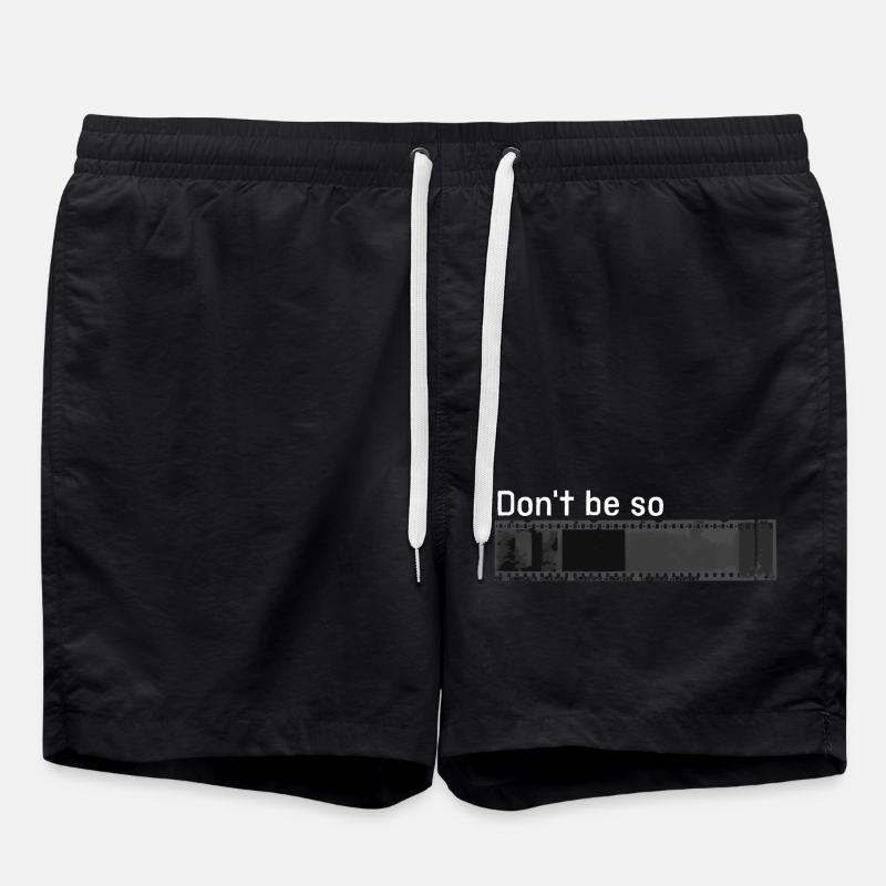 „Don't be so negative“ w - Badeshorts - Schwarz