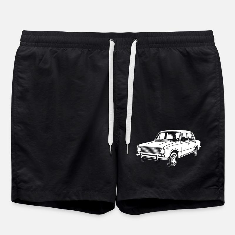 Straßenklassiker Ostblock - Badeshorts - Schwarz