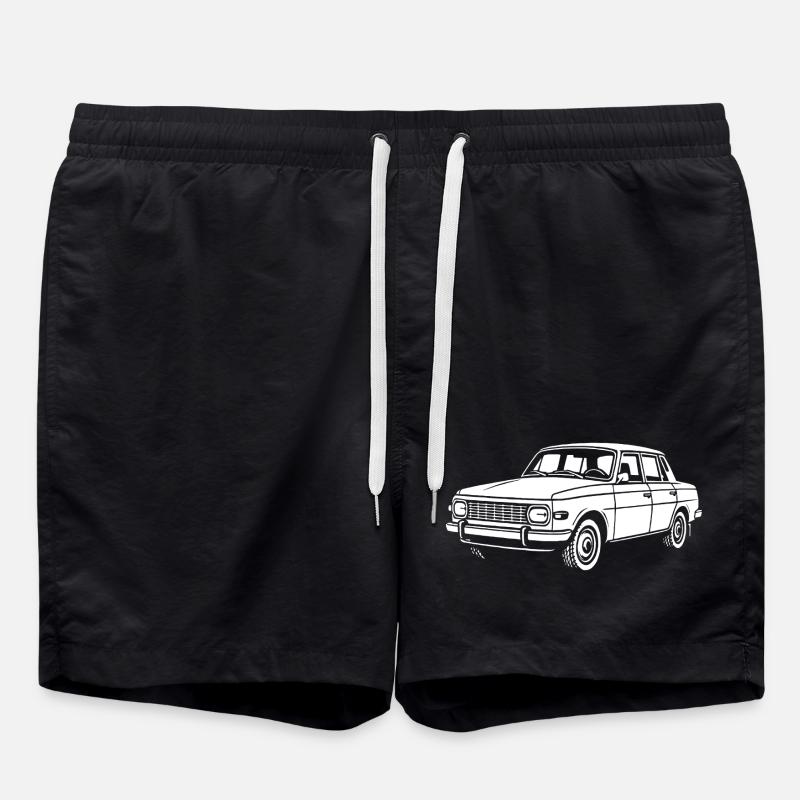 GDR on four wheels - Swim Trunks - black