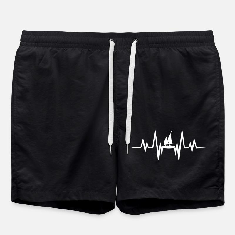 Heartbeat Sailing - Swim Trunks - black