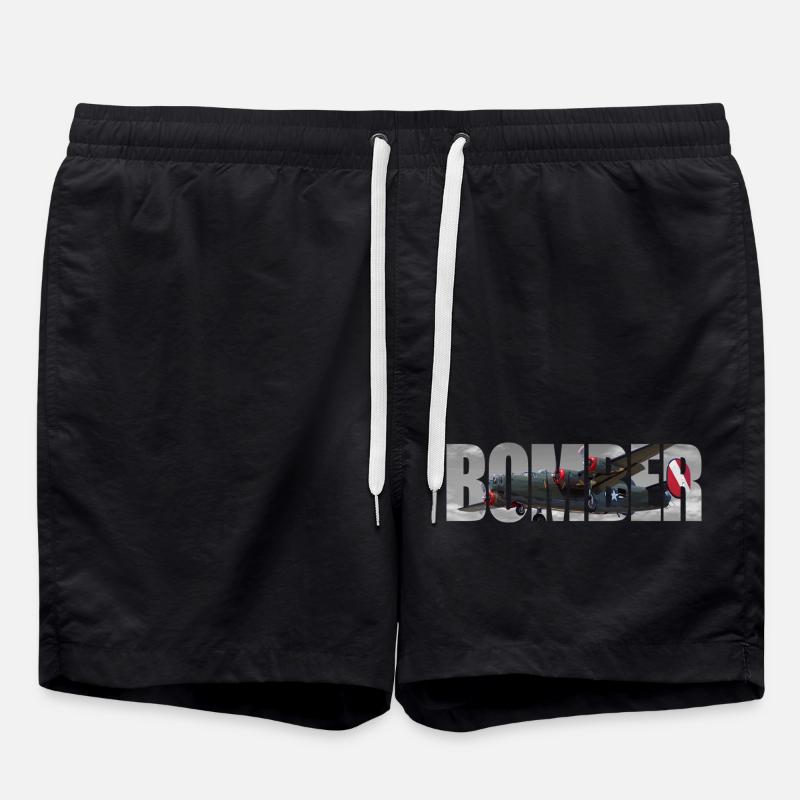 Bomber B-24 Liberator - Swim Trunks - black