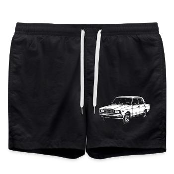 Boxing Charm - Swim Trunks - black - Front - AI Model Male 185 light (185cm)
