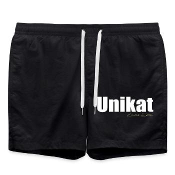 Unikat - Badeshorts - Schwarz - Vorne - AI Model Male 185 light (185cm)