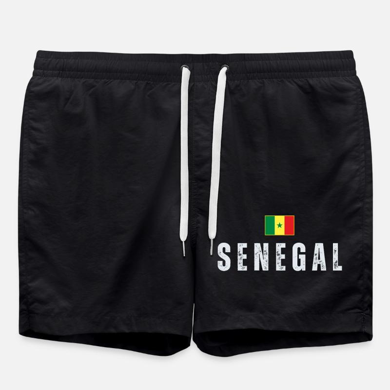 Drapeau sénégalais, fier Sénégalais - Short de bain - noir