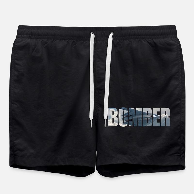 bombardier B-2 Spirit - Short de bain - noir