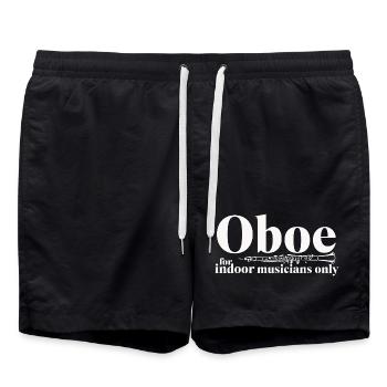 Hautbois pour musiciens d’intérieur - Hautboïste Hautboïste - Short de bain - noir - Devant - AI Model Male 185 light (185cm)