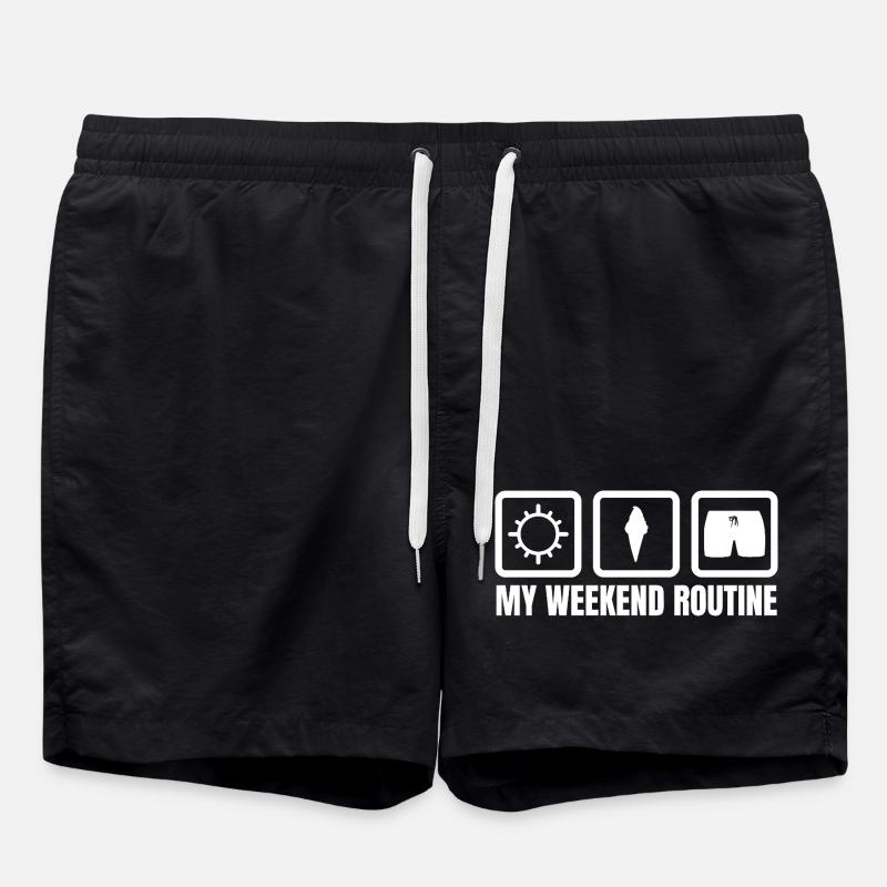 Cream Enthusiast - Swim Trunks - black