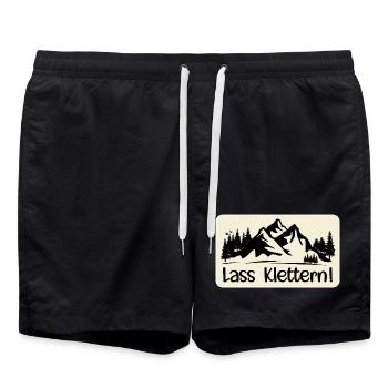 HOBBY KLETTERN BERGE - Badeshorts - Schwarz - Vorne - AI Model Male 185 light (185cm)