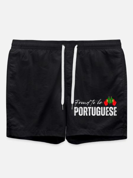 Portugais fier, j’adore le Portugal - Short de bain - noir