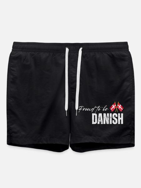 Proud Dane, I love Denmark - Swim Trunks - black