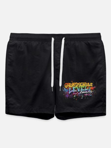Grundschule Level Complete Graffiti Abschlussshirt - Badeshorts - Schwarz