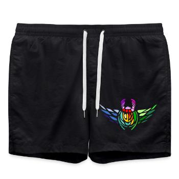 Scarabée de la fierté – Diversité et transformation - Short de bain - noir - Devant - AI Model Male 185 light (185cm)