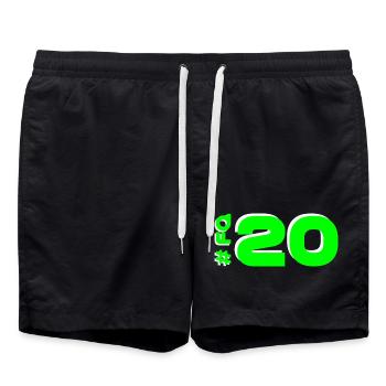 FQ20 2025 Mugello - Badeshorts - Schwarz - Vorne - AI Model Male 185 light (185cm)