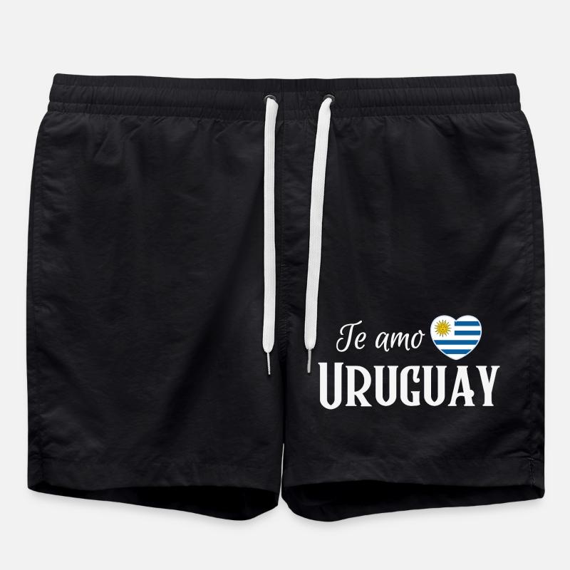 I love Uruguay, Uruguayan pride - Swim Trunks - black