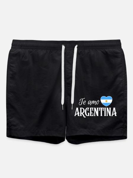 Ich liebe Argentinien, argentinischer Stolz - Badeshorts - Schwarz