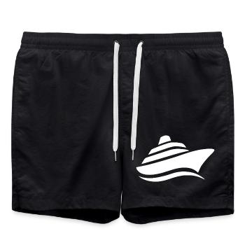 Minimalist Cruise Cruise Silhouette - Swim Trunks - black - Front - AI Model Male 185 light (185cm)