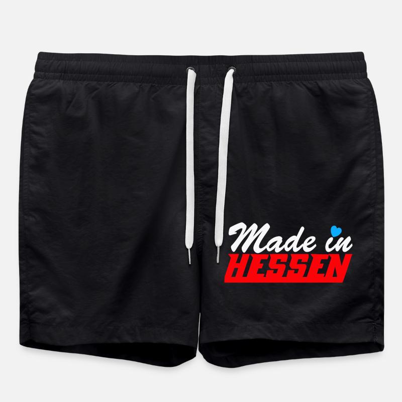 Hessen , made in Hessen .......................... - Badeshorts - Schwarz